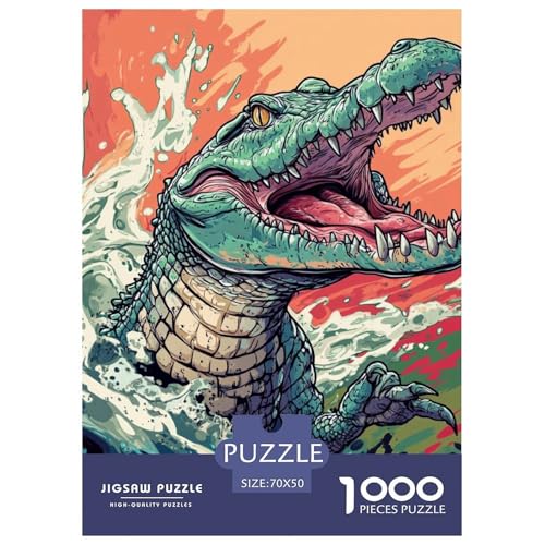 Krokodil 1000 Teile Puzzles Puzzlespiele Klassisches Lernspiel Für Erwachsene Und Kinder Ab 12 Jahren Tolle Geschenkidee 70x50cm/1000pcs Krokodil 1000 Teile Puzzles Puzzlespiele Klassisches Lernspiel Für Erwachsene Und Kinder Ab 12 Jahren Tolle Geschenkidee 70x50cm/1000pcs von ZXOAWQX