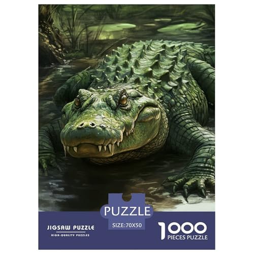 Krokodil 1000 Teile Puzzles Puzzlespiele Lernspiel Herausforderung Spielzeug Für Erwachsene Tolle Geschenkidee 70x50cm/1000pcs Krokodil 1000 Teile Puzzles Puzzlespiele Lernspiel Herausforderung Spielzeug Für Erwachsene Tolle Geschenkidee 70x50cm/1000pcs von ZXOAWQX