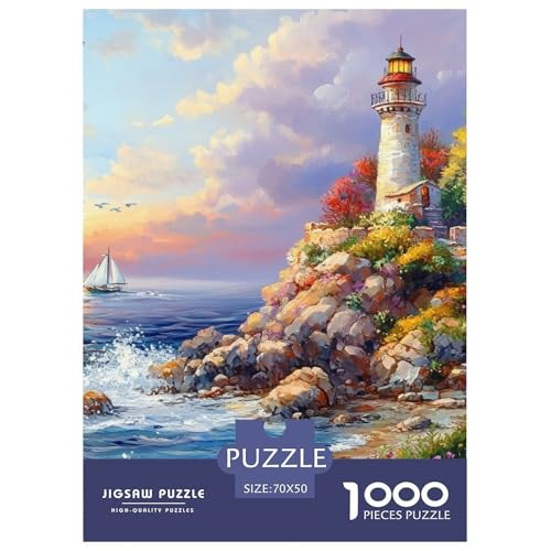 Küstenleuchtturm 1000 Teile Puzzles Puzzlespiele Unmögliche Herausforderung Für Erwachsene Und Kinder Ab 12 Jahren Tolle Geschenkidee 70x50cm/1000pcs Küstenleuchtturm 1000 Teile Puzzles Puzzlespiele Unmögliche Herausforderung Für Erwachsene Und Kinder Ab 12 Jahren Tolle Geschenkidee 70x50cm/1000pcs von ZXOAWQX