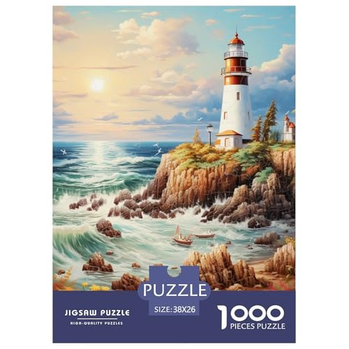 Küstenleuchtturms 1000 Teile Puzzles Clevere Lernspiel Herausforderung Spielzeug Für Erwachsene Tolle Geschenkidee 38x26cm/1000pcs Küstenleuchtturms 1000 Teile Puzzles Clevere Lernspiel Herausforderung Spielzeug Für Erwachsene Tolle Geschenkidee 38x26cm/1000pcs von ZXOAWQX