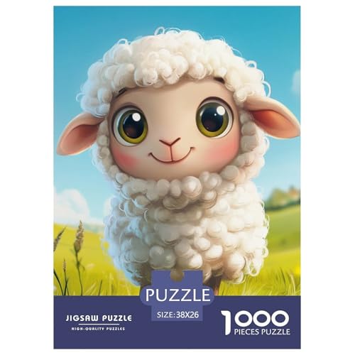 Lamm 1000 Teile Puzzles DekoRatteion Lernspiel Herausforderung Spielzeug Für Erwachsene Tolle Geschenkidee 38x26cm/1000pcs von ZXOAWQX
