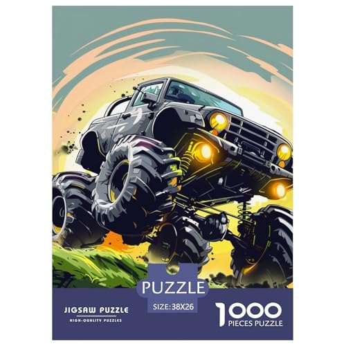 Lastwagens 1000 Teile Puzzles Classic Lernspiel Herausforderung Spielzeug Für Erwachsene Tolle Geschenkidee 38x26cm/1000pcs von ZXOAWQX