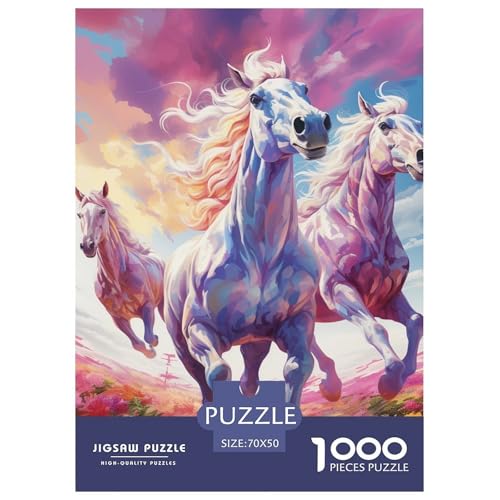 Laufender Hengst 1000 Teile Puzzles Dekoration Klassisches Lernspiel Für Erwachsene Tolle Geschenkidee 70x50cm/1000pcs Laufender Hengst 1000 Teile Puzzles Dekoration Klassisches Lernspiel Für Erwachsene Tolle Geschenkidee 70x50cm/1000pcs von ZXOAWQX