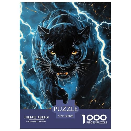 Leopard 1000 Teile Puzzles Puzzlespiele EIN Herausforderndes Für Erwachsene Und Kinder Ab 12 Jahren Tolle Geschenkidee 38x26cm/1000pcs von ZXOAWQX