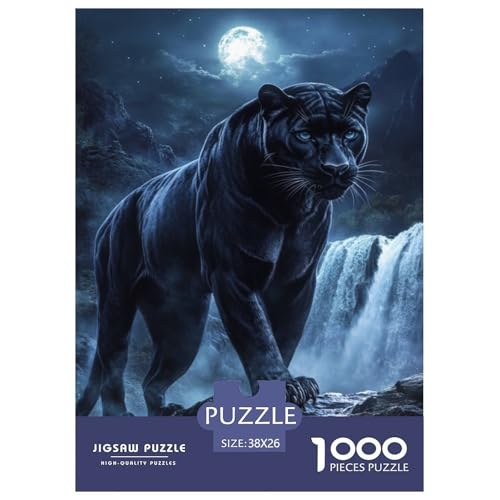 Leopard 1000 Teile Puzzles Puzzlespiele EIN Herausforderndes Für Erwachsene Und Kinder Ab 12 Jahren Tolle Geschenkidee 38x26cm/1000pcs von ZXOAWQX
