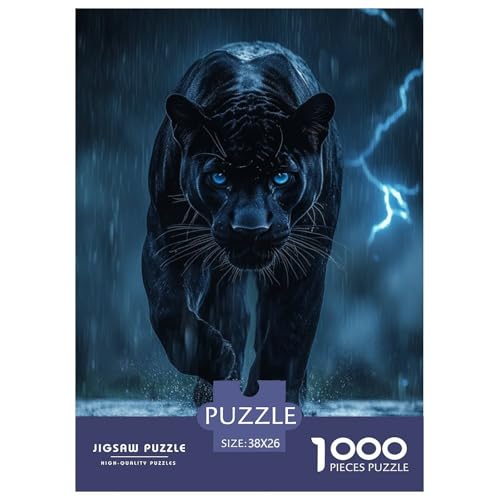 Leopard 1000 Teile Puzzles Puzzlespiele Lernspiel Herausforderung Spielzeug Für Erwachsene Und Kinder Ab 12 Jahren Tolle Geschenkidee 38x26cm/1000pcs von ZXOAWQX