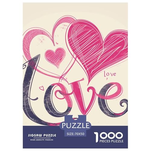 Liebe 1000 Teile Puzzles Puzzlespiele Klassisches Lernspiel Für Erwachsene Tolle Geschenkidee 70x50cm/1000pcs von ZXOAWQX