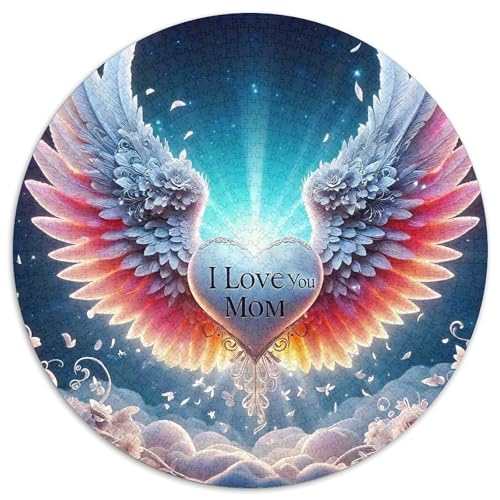 Liebe Blumen 1000 Teile Rundes Puzzle Kreatives Geschenk Puzzlespiele Für Die Ganze Familie 1000pcs (67.5x67.5cm) von ZXOAWQX