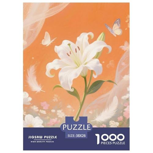 Lilie 1000 Teile Puzzles Clevere Lernspiel Herausforderung Spielzeug Für Erwachsene Und Kinder Ab 12 Jahren Tolle Geschenkidee 38x26cm/1000pcs Lilie 1000 Teile Puzzles Clevere Lernspiel Herausforderung Spielzeug Für Erwachsene Und Kinder Ab 12 Jahren Tolle Geschenkidee 38x26cm/1000pcs von ZXOAWQX