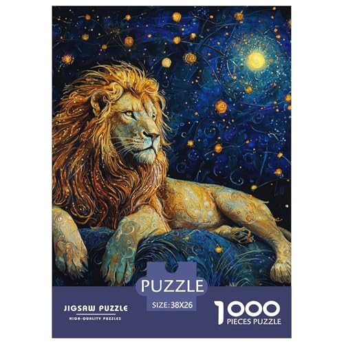 Löwen 1000 Teile Puzzles DekoRatteion Klassisches Lernspiel Für Erwachsene Tolle Geschenkidee 38x26cm/1000pcs von ZXOAWQX