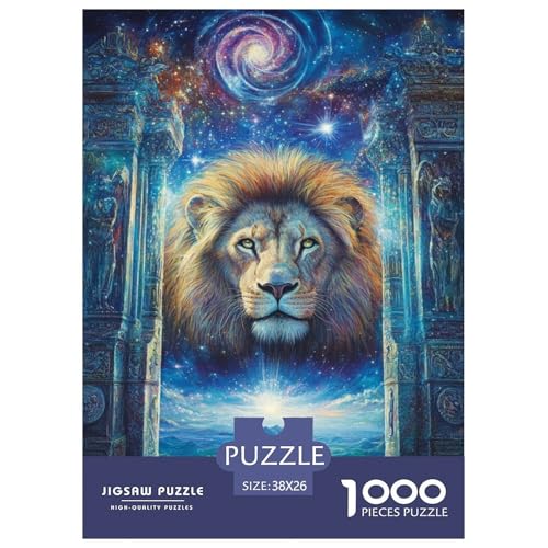 Löwen 1000 Teile Puzzles Puzzlespiele Klassisches Lernspiel Für Erwachsene Tolle Geschenkidee 38x26cm/1000pcs von ZXOAWQX