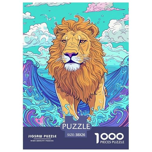 Löwen 1000 Teile Puzzles Puzzlespiele Kreative Unterhaltung Für Erwachsene Tolle Geschenkidee 38x26cm/1000pcs Löwen 1000 Teile Puzzles Puzzlespiele Kreative Unterhaltung Für Erwachsene Tolle Geschenkidee 38x26cm/1000pcs von ZXOAWQX