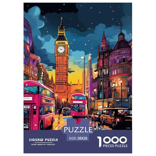 Londoner Stadtbild 1000 Teile Puzzles DekoRatteion Lernspiel Herausforderung Spielzeug Für Die Ganze Familie Tolle Geschenkidee 38x26cm/1000pcs Londoner Stadtbild 1000 Teile Puzzles DekoRatteion Lernspiel Herausforderung Spielzeug Für Die Ganze Familie Tolle Geschenkidee 38x26cm/1000pcs von ZXOAWQX