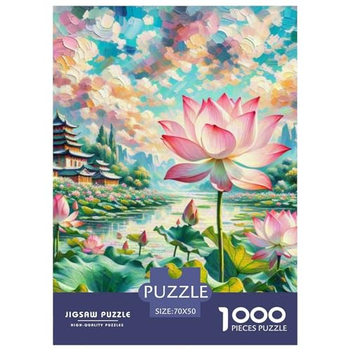 Lotusblume 1000 Teile Puzzles Clevere Klassisches Lernspiel Für Erwachsene Und Kinder Ab 12 Jahren Tolle Geschenkidee 70x50cm/1000pcs Lotusblume 1000 Teile Puzzles Clevere Klassisches Lernspiel Für Erwachsene Und Kinder Ab 12 Jahren Tolle Geschenkidee 70x50cm/1000pcs von ZXOAWQX