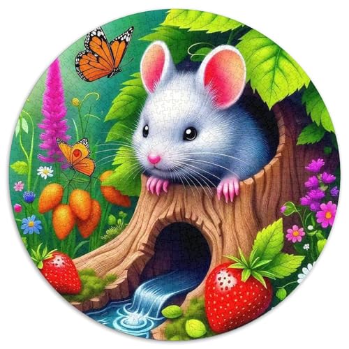 Maus 1000 Teile Rundes Puzzle Stressabbau Geschenk Unmögliches Spiel Für Erwachsene Und Kinder 1000pcs (67.5x67.5cm) von ZXOAWQX