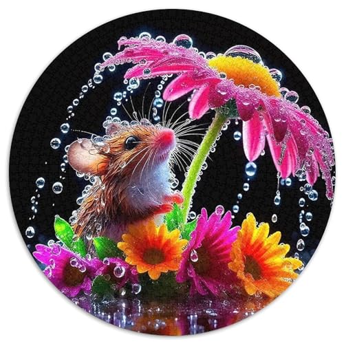 Maus 1000 Teile Rundes Puzzle Stressabbau Geschenk Unmögliches Spiel Für Erwachsene Und Kinder 1000pcs (67.5x67.5cm) von ZXOAWQX