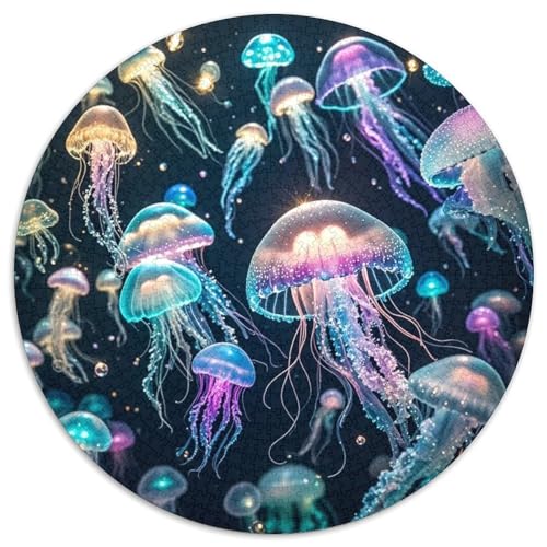 Medulen 1000 Teile Rundes Puzzle Kreatives Marine Tier Jigsaw Geschenk EIN Herausforderndes Puzzle Für Die Ganze Familie 1000pcs (67.5x67.5cm) von ZXOAWQX