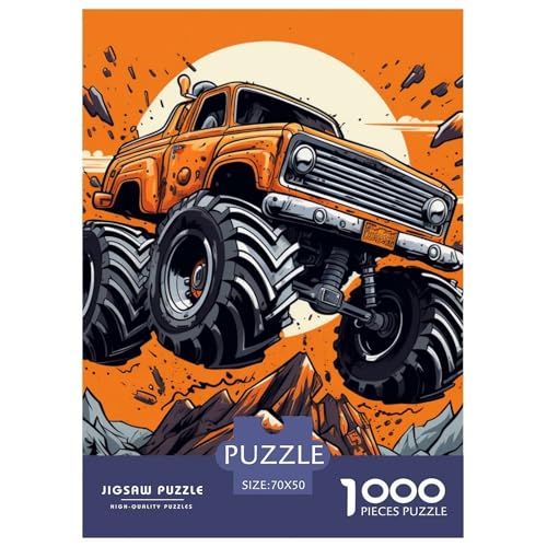 Monster Lastwagen Ultra LKW 1000 Teile Puzzles Classic Lernspiel Herausforderung Spielzeug Für Erwachsene Und Kinder Ab 12 Jahren Tolle Geschenkidee 70x50cm/1000pcs von ZXOAWQX