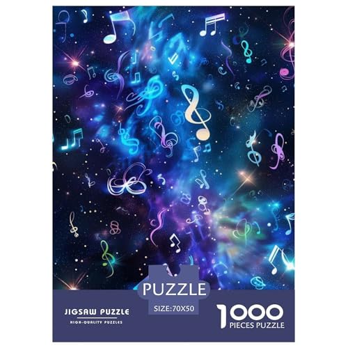 Musiknotation 1000 Teile Puzzles Puzzlespiele EIN Herausforderndes Für Erwachsene Und Kinder Ab 12 Jahren Tolle Geschenkidee 70x50cm/1000pcs von ZXOAWQX