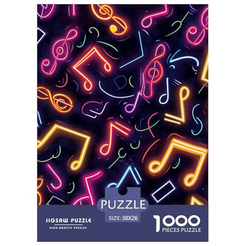 Musiknotiz 1000 Teile Puzzles Clevere Klassisches Lernspiel Für Erwachsene Und Kinder Ab 12 Jahren Tolle Geschenkidee 38x26cm/1000pcs von ZXOAWQX
