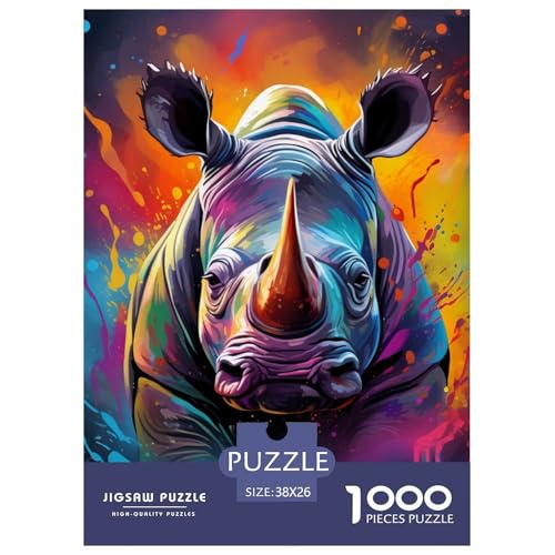 Nashörner 1000 Teile Puzzles Puzzlespiele Lernspiel Herausforderung Spielzeug Für Erwachsene Und Kinder Ab 12 Jahren Tolle Geschenkidee 38x26cm/1000pcs Nashörner 1000 Teile Puzzles Puzzlespiele Lernspiel Herausforderung Spielzeug Für Erwachsene Und Kinder Ab 12 Jahren Tolle Geschenkidee 38x26cm/1000pcs von ZXOAWQX