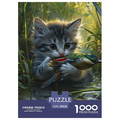 Niedliche Katze 1000 Teile Puzzles Dekoration EIN Herausforderndes Für Erwachsene Und Kinder Ab 12 Jahren Tolle Geschenkidee 38x26cm/1000pcs Niedliche Katze 1000 Teile Puzzles Dekoration EIN Herausforderndes Für Erwachsene Und Kinder Ab 12 Jahren Tolle Geschenkidee 38x26cm/1000pcs von ZXOAWQX
