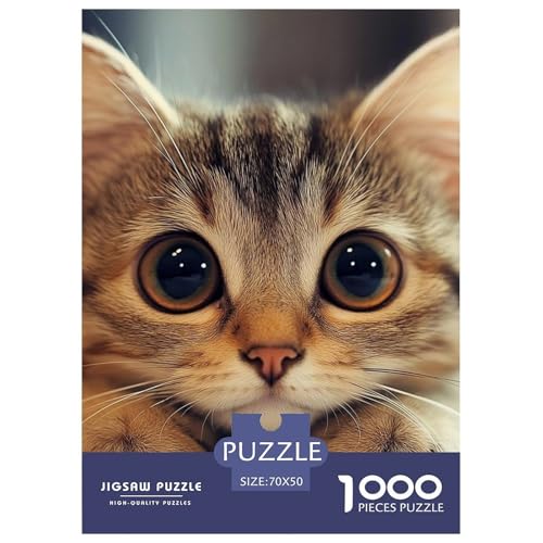 Niedliche Katze 1000 Teile Puzzles Dekoration Klassisches Lernspiel Für Erwachsene Und Kinder Ab 12 Jahren Tolle Geschenkidee 70x50cm/1000pcs Niedliche Katze 1000 Teile Puzzles Dekoration Klassisches Lernspiel Für Erwachsene Und Kinder Ab 12 Jahren Tolle Geschenkidee 70x50cm/1000pcs von ZXOAWQX
