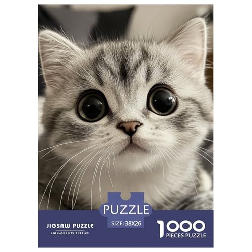 Niedliche Katze 1000 Teile Puzzles Dekoration Unmögliche Herausforderung Für Erwachsene Tolle Geschenkidee 38x26cm/1000pcs Niedliche Katze 1000 Teile Puzzles Dekoration Unmögliche Herausforderung Für Erwachsene Tolle Geschenkidee 38x26cm/1000pcs von ZXOAWQX