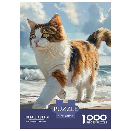 Norwegische Waldkatte 1000 Teile Puzzles Clevere Klassisches Lernspiel Für Erwachsene Und Kinder Ab 12 Jahren Tolle Geschenkidee 70x50cm/1000pcs von ZXOAWQX