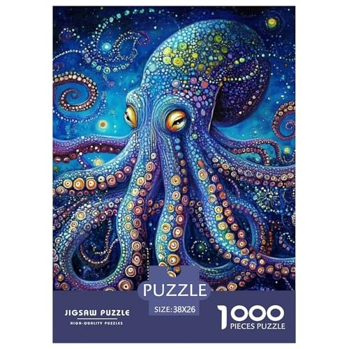 Octopus 1000 Teile Puzzles Classic Lernspiel Herausforderung Spielzeug Für Erwachsene Tolle Geschenkidee 38x26cm/1000pcs von ZXOAWQX