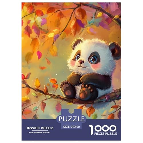 Panda 1000 Teile Puzzles Clevere Klassisches Lernspiel Für Erwachsene Tolle Geschenkidee 70x50cm/1000pcs von ZXOAWQX
