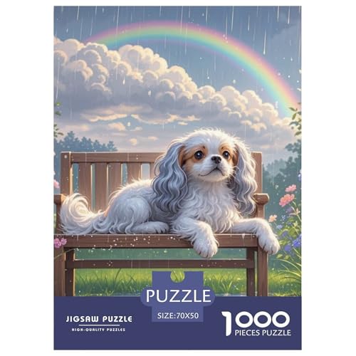 Papillon 1000 Teile Puzzles Hund Clevere Unmögliche Herausforderung Für Erwachsene Und Kinder Ab 12 Jahren Tolle Geschenkidee 70x50cm/1000pcs von ZXOAWQX