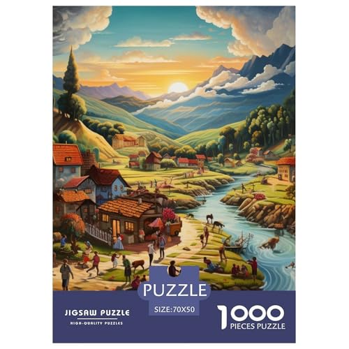 Paradies 1000 Teile Puzzles Dekoration Lernspiel Herausforderung Spielzeug Für Erwachsene Tolle Geschenkidee 70x50cm/1000pcs Paradies 1000 Teile Puzzles Dekoration Lernspiel Herausforderung Spielzeug Für Erwachsene Tolle Geschenkidee 70x50cm/1000pcs von ZXOAWQX