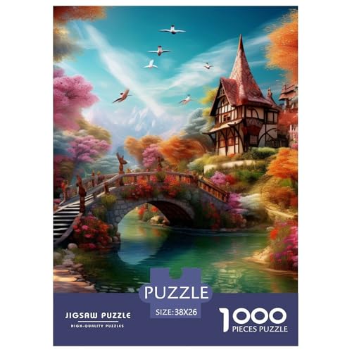 Paradies 1000 Teile Puzzles Puzzlespiele Unmögliche Herausforderung Für Erwachsene Und Kinder Ab 12 Jahren Tolle Geschenkidee 38x26cm/1000pcs von ZXOAWQX