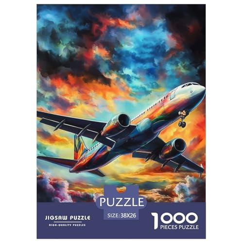 Passagierflugzeuge 1000 Teile Puzzles DekoRatteion Lernspiel Herausforderung Spielzeug Für Erwachsene Tolle Geschenkidee 38x26cm/1000pcs von ZXOAWQX