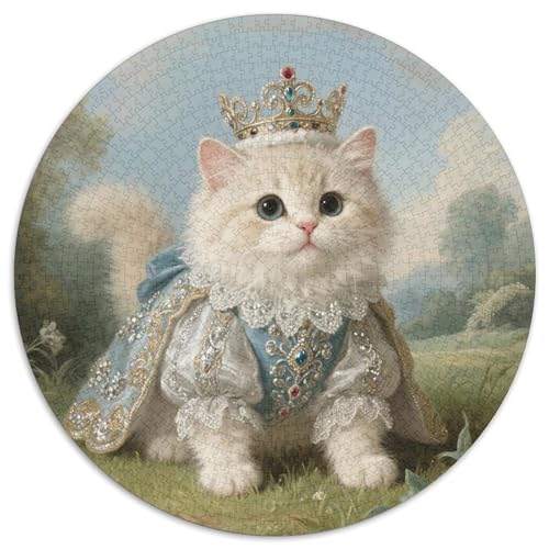 Persian Katze 1000 Teile Rundes Puzzle Kreatives Süß Pets Jigsaw Geschenk Unmögliches Spiel Für Erwachsene Und Kinder 1000pcs (67.5x67.5cm) von ZXOAWQX