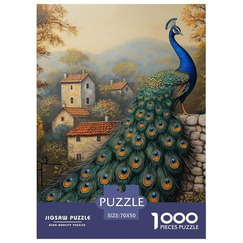Pfauen 1000 Teile Puzzles Clevere EIN Herausforderndes Für Erwachsene Und Kinder Ab 12 Jahren Tolle Geschenkidee 70x50cm/1000pcs Pfauen 1000 Teile Puzzles Clevere EIN Herausforderndes Für Erwachsene Und Kinder Ab 12 Jahren Tolle Geschenkidee 70x50cm/1000pcs von ZXOAWQX
