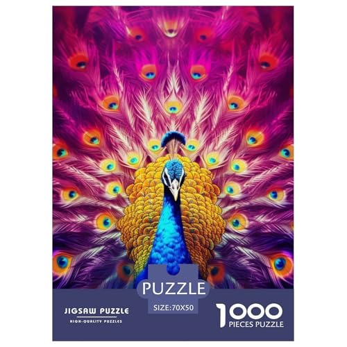 Pfauen 1000 Teile Puzzles Clevere Lernspiel Herausforderung Spielzeug Für Erwachsene Und Kinder Ab 12 Jahren Tolle Geschenkidee 70x50cm/1000pcs Pfauen 1000 Teile Puzzles Clevere Lernspiel Herausforderung Spielzeug Für Erwachsene Und Kinder Ab 12 Jahren Tolle Geschenkidee 70x50cm/1000pcs von ZXOAWQX