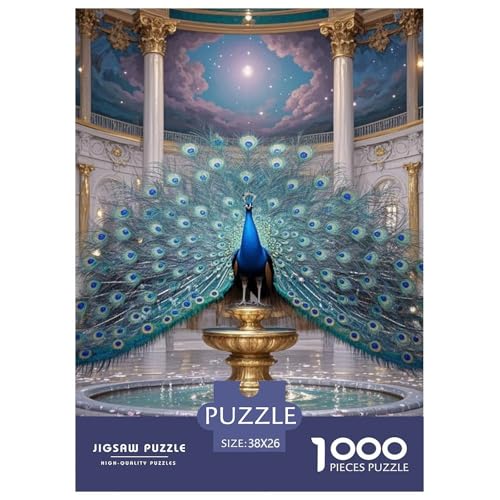 Pfauen 1000 Teile Puzzles Tier Puzzlespiele Lernspiel Herausforderung Spielzeug Für Erwachsene Und Kinder Ab 12 Jahren Tolle Geschenkidee 38x26cm/1000pcs Pfauen 1000 Teile Puzzles Tier Puzzlespiele Lernspiel Herausforderung Spielzeug Für Erwachsene Und Kinder Ab 12 Jahren Tolle Geschenkidee 38x26cm/1000pcs von ZXOAWQX