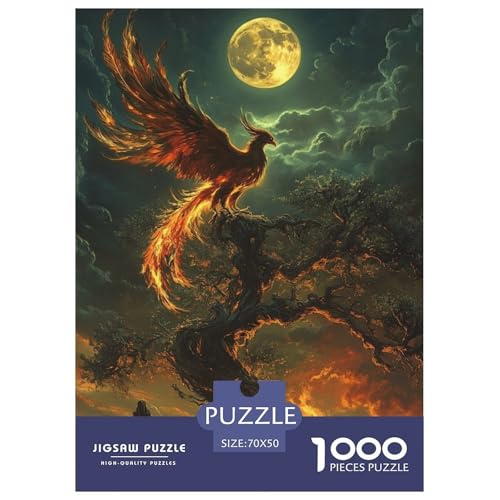 Phoenix 1000 Teile Puzzles Clevere Lernspiel Herausforderung Spielzeug Für Erwachsene Und Kinder Ab 12 Jahren Tolle Geschenkidee 70x50cm/1000pcs von ZXOAWQX