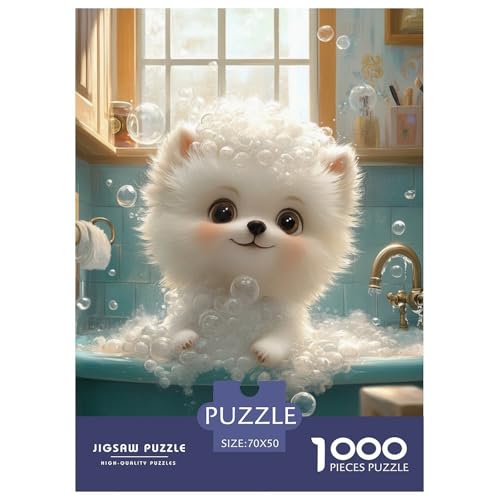 Pommern 1000 Teile Puzzles Dekoration Lernspiel Herausforderung Spielzeug Für Erwachsene Und Kinder Ab 12 Jahren Tolle Geschenkidee 70x50cm/1000pcs von ZXOAWQX