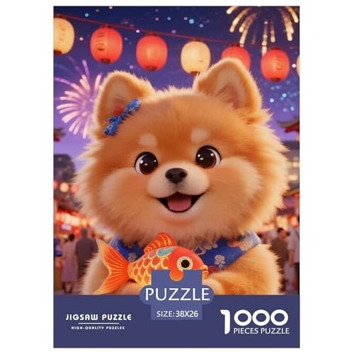 Pommern 1000 Teile Puzzles Süß Pets Puzzlespiele Klassisches Lernspiel Für Erwachsene Und Kinder Ab 12 Jahren Tolle Geschenkidee 38x26cm/1000pcs Pommern 1000 Teile Puzzles Süß Pets Puzzlespiele Klassisches Lernspiel Für Erwachsene Und Kinder Ab 12 Jahren Tolle Geschenkidee 38x26cm/1000pcs von ZXOAWQX