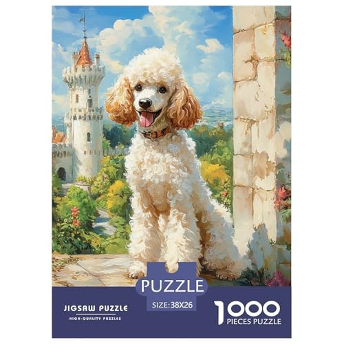 Poodle 1000 Teile Puzzles Dekoration Lernspiel Herausforderung Spielzeug Für Erwachsene Tolle Geschenkidee 38x26cm/1000pcs Poodle 1000 Teile Puzzles Dekoration Lernspiel Herausforderung Spielzeug Für Erwachsene Tolle Geschenkidee 38x26cm/1000pcs von ZXOAWQX