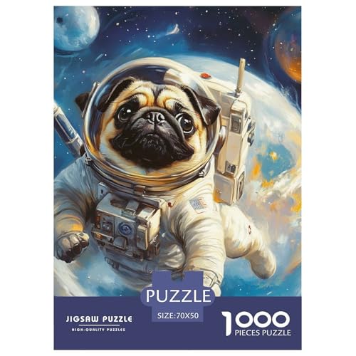 Pug 1000 Teile Puzzles Clevere Klassisches Lernspiel Für Die Ganze Familie Tolle Geschenkidee 70x50cm/1000pcs von ZXOAWQX