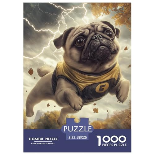 Pug 1000 Teile Puzzles Puzzlespiele Klassisches Lernspiel Für Erwachsene Und Kinder Ab 12 Jahren Tolle Geschenkidee 38x26cm/1000pcs Pug 1000 Teile Puzzles Puzzlespiele Klassisches Lernspiel Für Erwachsene Und Kinder Ab 12 Jahren Tolle Geschenkidee 38x26cm/1000pcs von ZXOAWQX