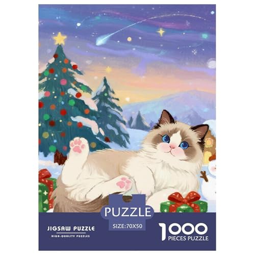 Ragdoll 1000 Teile Puzzles Haustier Katze Clevere EIN Herausforderndes Für Die Ganze Familie Tolle Geschenkidee 70x50cm/1000pcs Ragdoll 1000 Teile Puzzles Haustier Katze Clevere EIN Herausforderndes Für Die Ganze Familie Tolle Geschenkidee 70x50cm/1000pcs von ZXOAWQX