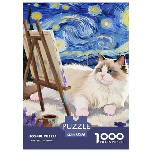 Ragdoll 1000 Teile Puzzles Niedliche Haustierkatze Clevere Klassisches Lernspiel Für Erwachsene Tolle Geschenkidee 38x26cm/1000pcs Ragdoll 1000 Teile Puzzles Niedliche Haustierkatze Clevere Klassisches Lernspiel Für Erwachsene Tolle Geschenkidee 38x26cm/1000pcs von ZXOAWQX