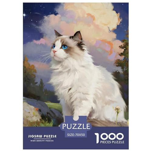Ragdoll 1000 Teile Puzzles Niedliche Haustierkatze Clevere Klassisches Lernspiel Für Erwachsene Tolle Geschenkidee 70x50cm/1000pcs Ragdoll 1000 Teile Puzzles Niedliche Haustierkatze Clevere Klassisches Lernspiel Für Erwachsene Tolle Geschenkidee 70x50cm/1000pcs von ZXOAWQX