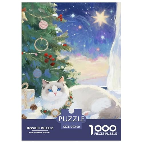 Ragdoll 1000 Teile Puzzles Niedliche Haustierkatze Clevere Kreative Unterhaltung Für Erwachsene Und Kinder Ab 12 Jahren Tolle Geschenkidee 70x50cm/1000pcs Ragdoll 1000 Teile Puzzles Niedliche Haustierkatze Clevere Kreative Unterhaltung Für Erwachsene Und Kinder Ab 12 Jahren Tolle Geschenkidee 70x50cm/1000pcs von ZXOAWQX
