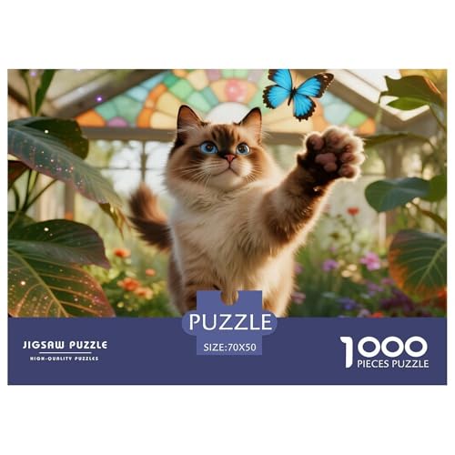 Ragdoll 1000 Teile Puzzles Niedliche Haustierkatze Clevere Lernspiel Herausforderung Spielzeug Für Erwachsene Und Kinder Ab 12 Jahren Tolle Geschenkidee 70x50cm/1000pcs Ragdoll 1000 Teile Puzzles Niedliche Haustierkatze Clevere Lernspiel Herausforderung Spielzeug Für Erwachsene Und Kinder Ab 12 Jahren Tolle Geschenkidee 70x50cm/1000pcs von ZXOAWQX